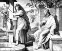 Юлиус Шнорр фон Карольсфельд. Христос и самаритянка. «Die Bibel in Bildern», 1852—1860 гг.
