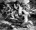 Юлиус Шнорр фон Карольсфельд. Моисей получает скрижали. «Die Bibel in Bildern», 1852—1860 гг.