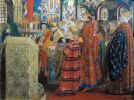 Андрей Петрович Рябушкин. Русские женщины XVII столетия в церкви. 1899 