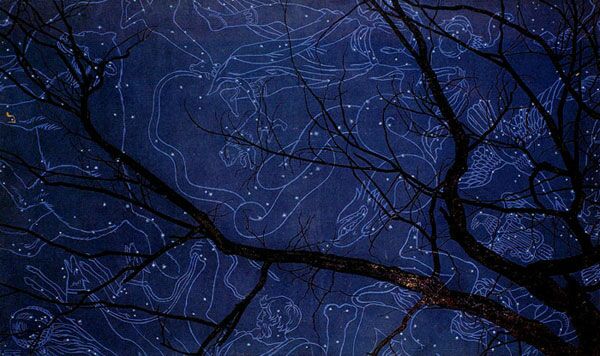 Konstantin Alexeyevich Vasilyev. Night Sky. 1970