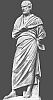 Древнегреческая скульптура. Поздняя классика. Эсхил. Римская копия греческой статуи