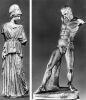 Древнегреческая скульптура. Мирон. Афина и Марсий 