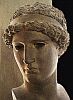 Древнегреческая скульптура. Высокая классика. Афина Лемния. Голова статуи Фидия на Афинском акрополе 