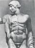 Древнегреческая скульптура. Ранняя классика. Аполлон. Центральная фигура западного фронтона храма Зевса в Олимпии.