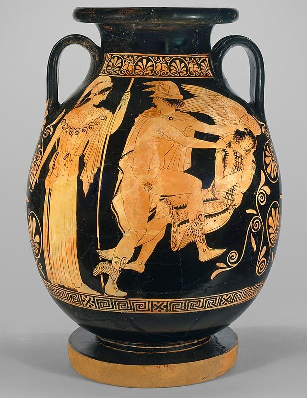 Полигнот. Пелика. Медуза, Афина и Персей. Около 440 года до н.э. Нью-Йорк, Музей Метрополитен. 
