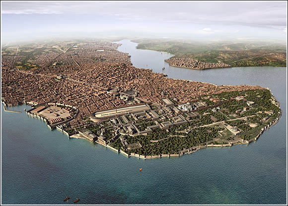 Константинополь около 1200 года . Реконструкция