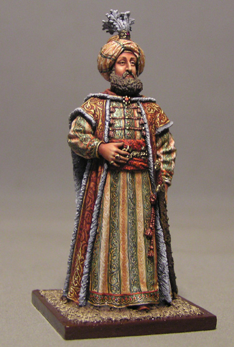 Султан Сулейман Великолепный. Оловянная историческая миниатюра 