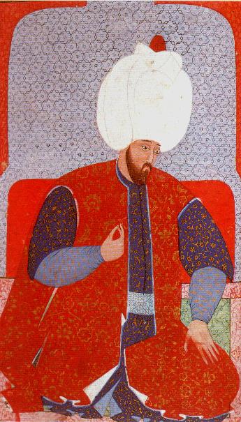 Наккас Осман (Осман Миниатюрист). Портрет султана Сулеймана I Великолепного. 1579