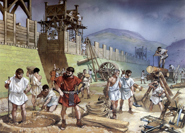 Ангус МакБрайд. Легионеры строят пограничный форт, 120 г. н.э. 