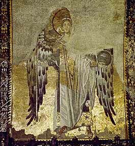 Архангел. Мозаика собора Святой Софии в Константинополе