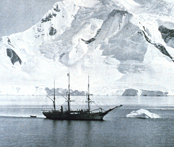 Барк «Бельжика» у берегов Антарктиды, до зимовки