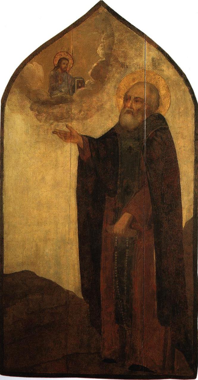 Икона преподобного Саввы Сторожевского. 18 век