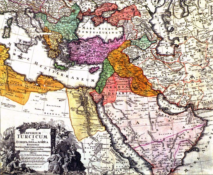 Карта Османской империи 