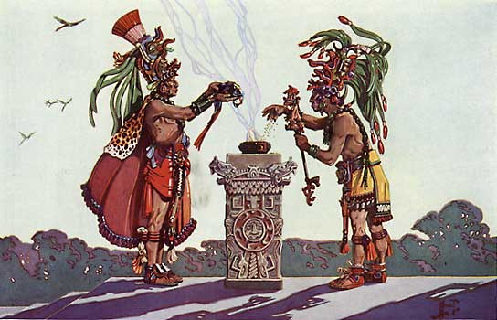 Жрецы индейцев майя 