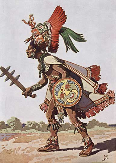 Воин индейцев майя