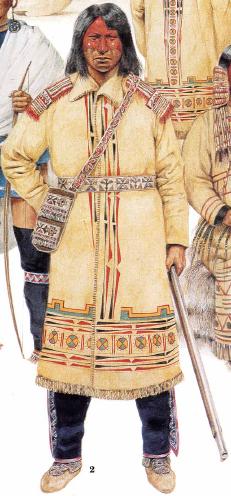 Воин северных оджибве, около 1800 года 