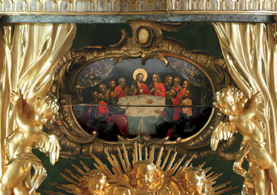 Тайная вечеря. Икона из иконостаса Сампсониевского собора в Санкт-Петербурге 