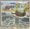 Подводные народы, из описаний путешествий Александра Македонского, Фландрия, 15 век (Francais 9342, fol. 182) 