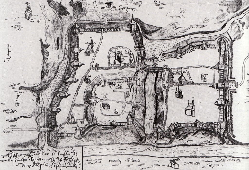 План города Витебска. Гравюра 1664 года 