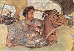 Александр Македонский. Фрагмент мозаики из Помпеи 