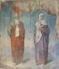Икона пророка Илии и святой Параскевы отреставрированная иконостасной мастерской храма Покрова Пресвятой Богородицы в селе Жестылево