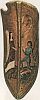 Деревянный турнирный щит. Фландрия. 15 век. Британский музей. Надпись на вьющемся свитке - "Вы или Смерть" 