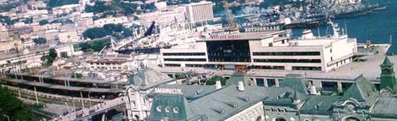 Владивосток, мор-вокзал, 1970-е годы. 
