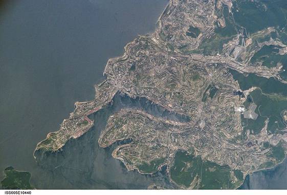 Владивосток из космоса. По материалам Интернета 