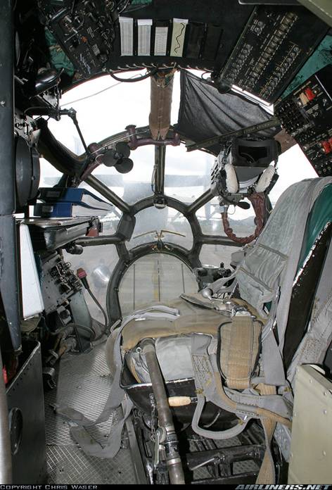 Передняя кабина штурмана Ту-95 
