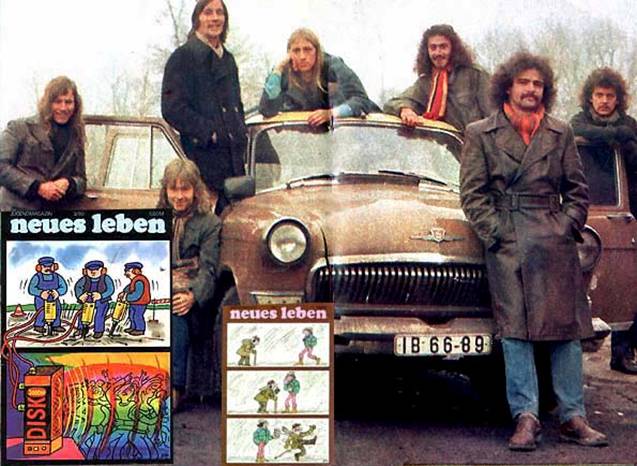 Музыкальный плакат из молодежного журнала ГДР «Нойес лебен», 1980-е годы, По материалам Интернета.