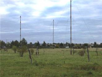 Расположение и антенное поле бригады РТР в Торгау, ГСВГ, 1980-е годы. По материалам Интернета. 