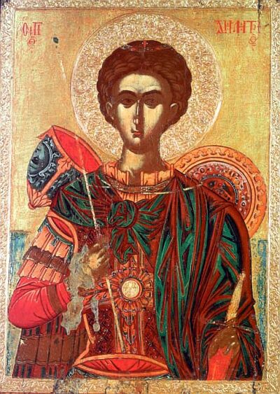 Fragnos Katelanos. Saint Demetrius of Thessalonica. The second half of XVI century. Athens, Byzantine and Christian Museum