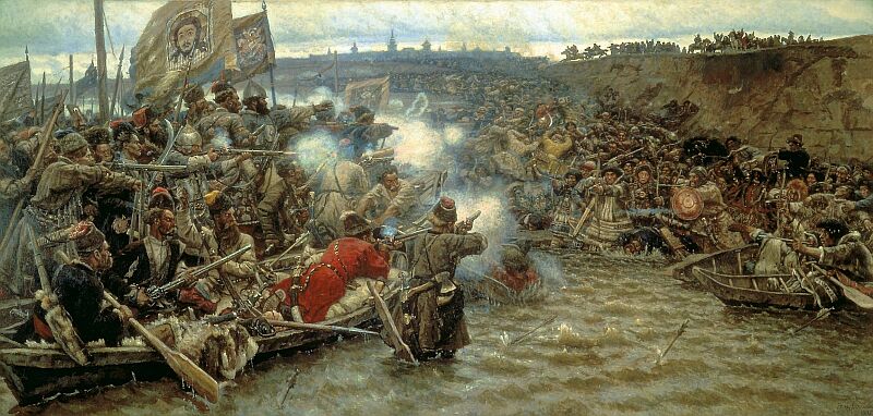 Vasiliy Ivanovich Surikov. Conquest of Siberia by Yermak Timofeyevich. 1895. Russian Museum