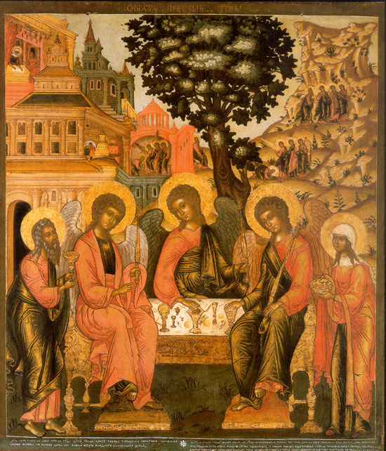 Kirill Ivanov Ulanov. The Saviour Enthroned with Falling Down Saints. From Theotokos-Nativity Cathedral in Ustyuzhna. 1688/1689