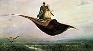Ivan Tsarevich. Victor Mihaylovich Vasnetsov. The Flying Carpet. 1880 