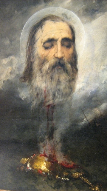 Djordje Krstic. Obretenje glave kneza Lazara (Finding of Prince Lazar's head). 1905. Belgrade, National Museum