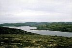 Вид на озеро Иваръявр с западного берега. Фото Павла Горбачёва. Август 2004 года. 
