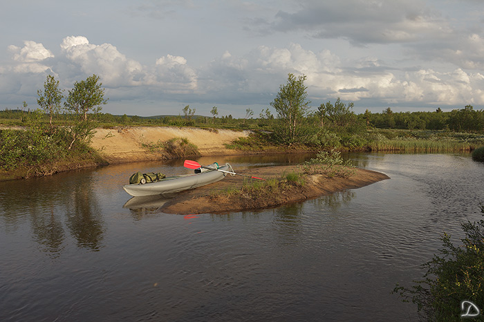 Плёс на реке Тапперйок. Фото Дмитрия. Июль 2011