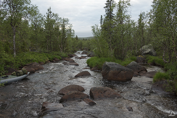 Река Тапперйок в верхнем течении. Фото Дмитрия. Июль 2011