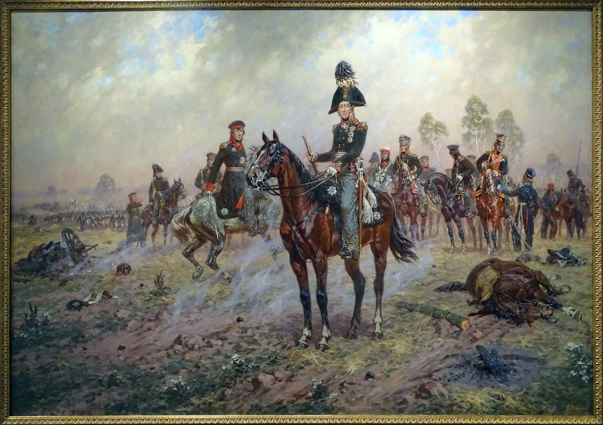 Князь багратион в бородинской битве картина аверьянова. Барклай де Толли Бородинская битва. Барклай де Толли 1812.