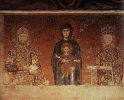 Приношение даров императором Иоанном II Комнином и императрицей Ириной. Мозаика в южной галерее храма Святой Софии Константинопольской. 1118. 