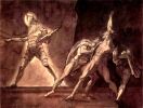 Иоганн Генрих Фюссли. Явление Тени отца Гамлета. 1780 - 1785. Цюрих. Kunsthaus