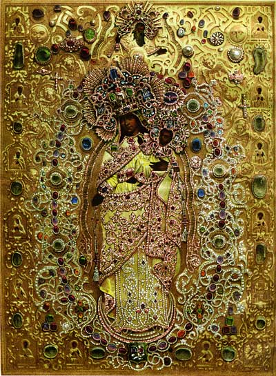 Чудотворная икона «Всех скорбящих радость» царевны Натальи Алексеевны из Скорбященской церкви в Санкт-Петербурге. 