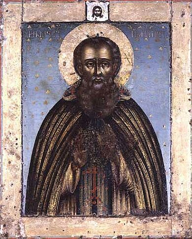 Orthodox icons. Icon of saint German Solovetskiy. XVIII century 