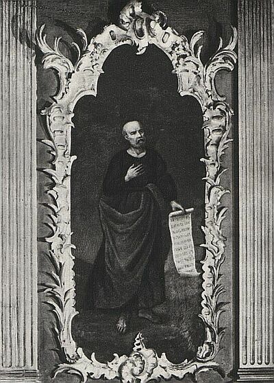 Aleksey Petrovich Antropov. Apostle. The icon from iconostasis of Saint Andrew's Church in Kyiv. 1752-1754