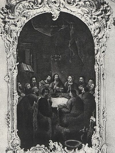 Aleksey Petrovich Antropov. Lust Supper. The rotable of Saint Andrew's Church in Kyiv. 1752-1754