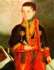 Uros Knezevic. Portrait of a Boy with a feather